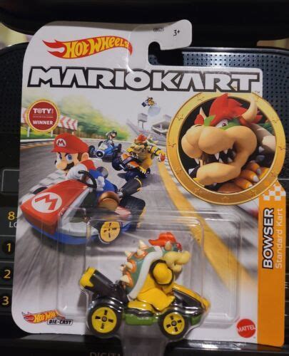 Mario Kart Bowser Standard Kart Hot Wheels New In Package