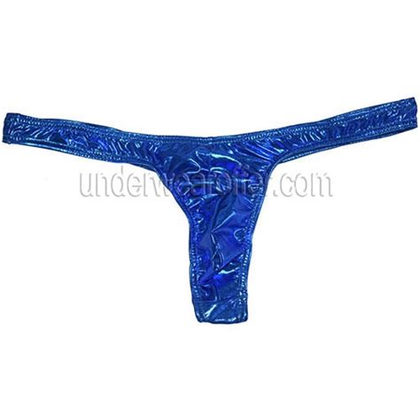 Sexy Men Leather Like T Back Pucker Underwear Male Shiny Slim G String Bikini Thong Shorts Mu