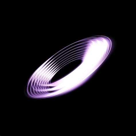 Premium Vector Neon Vortex Purple Line Curve Light Effect Abstract