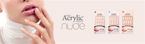 Amazon Kiss Salon Acrylic Nude French Nails Graceful 28 Count