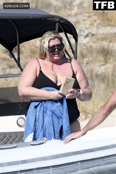 Gemma Collins Sexy Seen Flashing Her Nude Boobs At The Beach In Mykonos Aznude