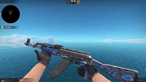 StatTrak AK 47 Blue Laminate MW Gameplay CS GO YouTube