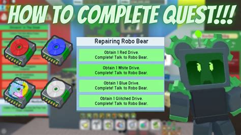 HOW to COMPLETE ROBO BEAR'S QUEST + REWARDS - Bee Swarm Simulator - YouTube