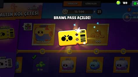 BRAWL PASS ALDIM BELLE ALDIM KUTU AÇILIMI BRAWL STARS YouTube