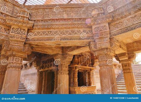 Adalaj Stepwell Is A Hindu Building In The Village Of Adalaj Near
