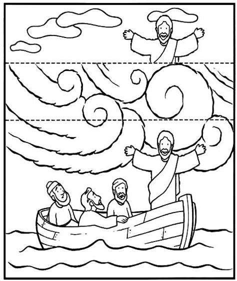 Atividade Jesus Acalma A Tempestade - Material para o ministério infantil: Jesus acalma a tempestade - atividade