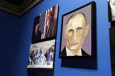 George W Bush Paintings: World Leader Portraits Based On Google Images