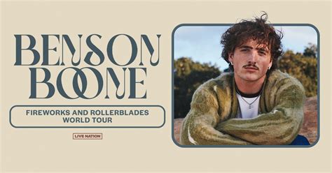 Benson Boone Announces Upcoming Album And World Tour Fireworks And