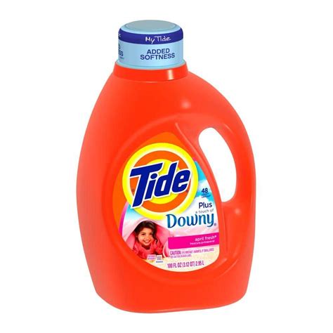 Tide Oz April Fresh Scent Liquid Laundry Detergent Plus Downy