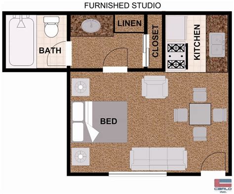 Studio Apartment Layouts.