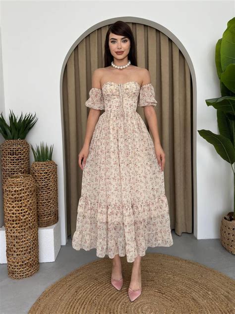 Rochie Alexy Nude Flower V