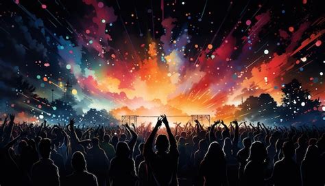 Premium Ai Image Group Of People Holding Lighters And Mobile Phones
