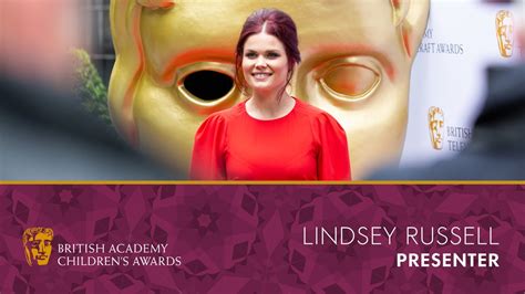 Lindsey Russell Of Blue Peter Picks Up The Presenter Award And Her