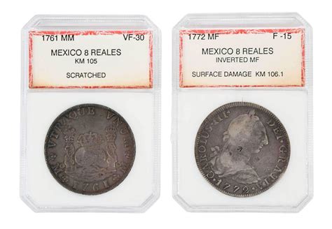 Two Silver Mexican Eight Reales Coins (#0321) on Dec 02, 2022 | Brunk Auctions in NC