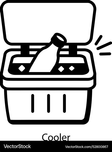 Cooler Royalty Free Vector Image Vectorstock