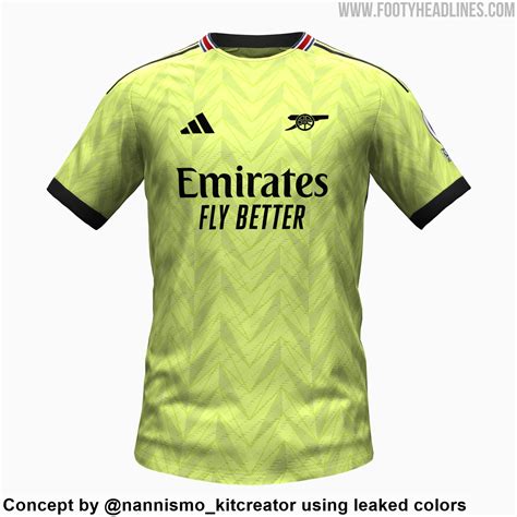 Based On Leaked Colors: Arsenal 23-24 Away Kit Concept - Footy Headlines