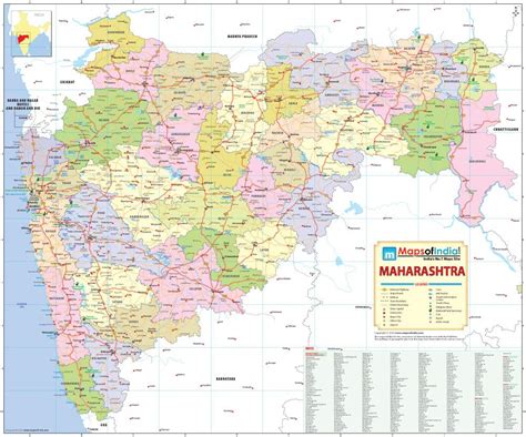 Districts Map Of Maharashtra Maharashtra Districts Map Off | Sexiz Pix