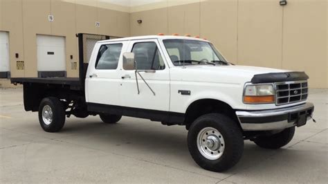 Diesel Dealscom 1997 Ford F350 Crew Cab 4x4 Flatbed 161k 73