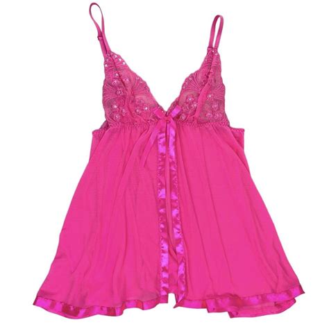 Semi Sheer Babydoll Lingerie Slip Dress With Depop