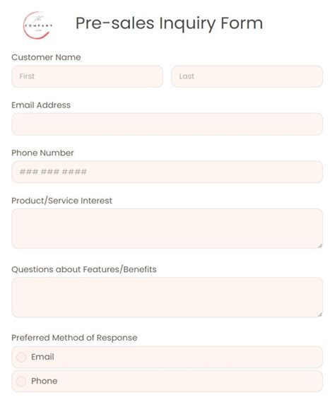 Online Student Inquiry Form Template 123formbuilder