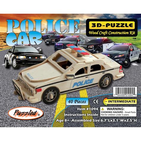 3D Puzzle Police Car – Craft N Color