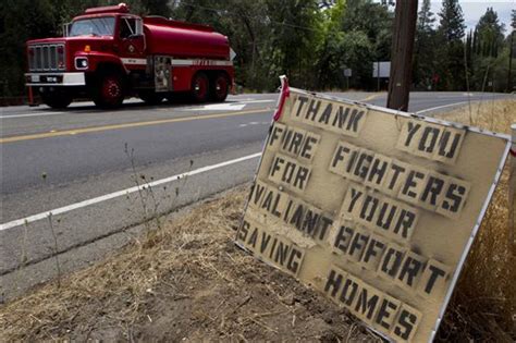 Firefighters Make Gains Against Northern California Wildfire