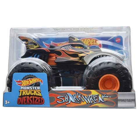 Hot Wheels Monster Trucks Shark Wreak Scale Giant Wheels Shopee Malaysia