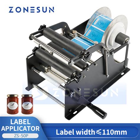 Zs 50p Upgraded Version Manual Round Bottle Labeling Machine