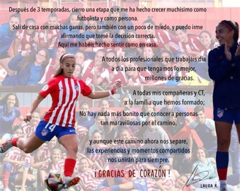 La Jugadora Laura Deja El Atl Tico De Madrid Salamancartv Al D A