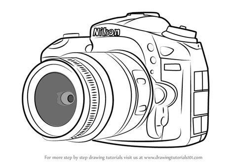 Camera Drawing Pencil Sketch Colorful Realistic Art Images