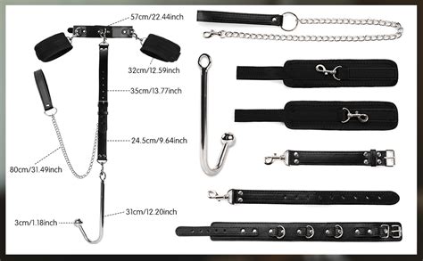 Amazon Sex Bondage Bdsm Anal Hook Bed Restraint With Adjustable Handcuffs Collar Ankle