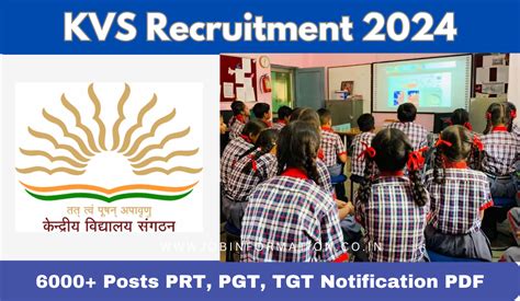 KVS Recruitment 2024 PDF Link Form Apply For 6000 Posts Date Salary