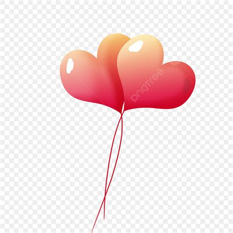 Globos De Corazon 3d PNG 3d Heart Globo Heart Balloon PNG Y PSD