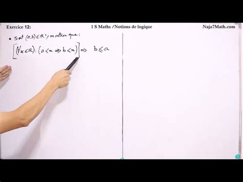 Exercice Notions De Logique Re Bac Sciences Math Matiques Youtube