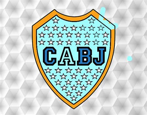 Dibujo De Escudo Del Boca Juniors Pintado Por En El Día 25