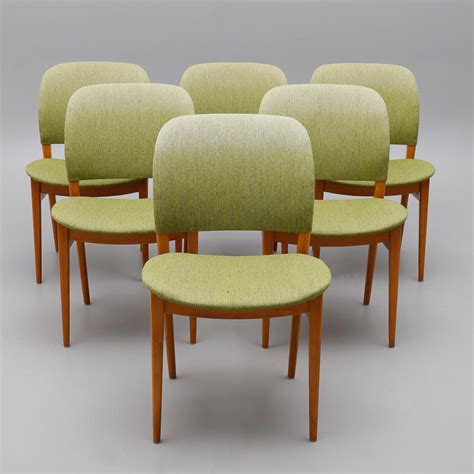 STOLAR SEX STYCKEN 1960 TAL Möbler Fåtöljer Stolar Auctionet