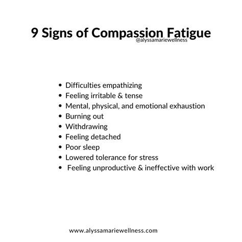 9 Signs Of Compassion Fatigue Artofit