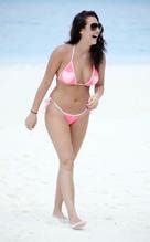 Lauryn Goodman In A White Two Piece Bikini At The Beach In Santa Cruz De Tenerife Aznude