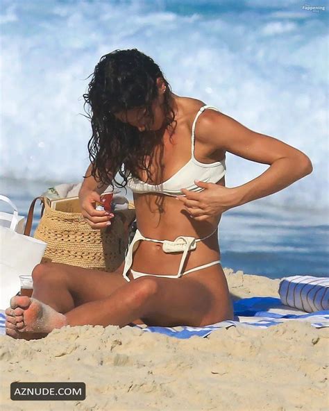 Bruna Marquezine Sexy Spotted Flaunting Her Gorgeous Bikini Body Wearing A Skimpy White Bikini