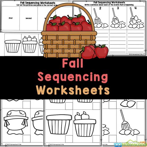 printable sequencing worksheets  preschoolers printable