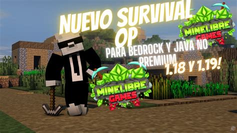 El Mejor Servidor De Minecraft No Premium Survival De Java Y Bedrock