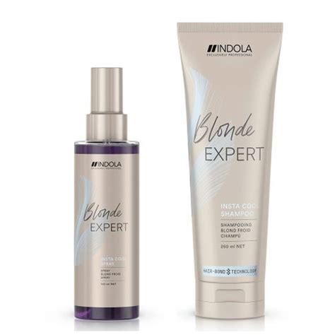 Indola Blonde Expert Insta Cool zestaw neutralizujący żółte odcienie szampon odżywka