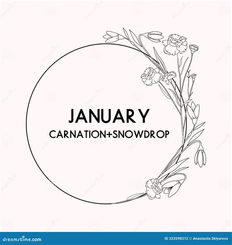 Discover The Beautiful Meanings Behind Birth Flower Tattoos January Featuring The Classic Carnation And The Delicate Snowdrop Flower