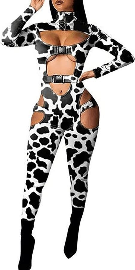 AMhomely Sexy Costumes For Women For Sex Cut Out Catsuit Erotic Clothing Sexy Buckle Jumpsuit
