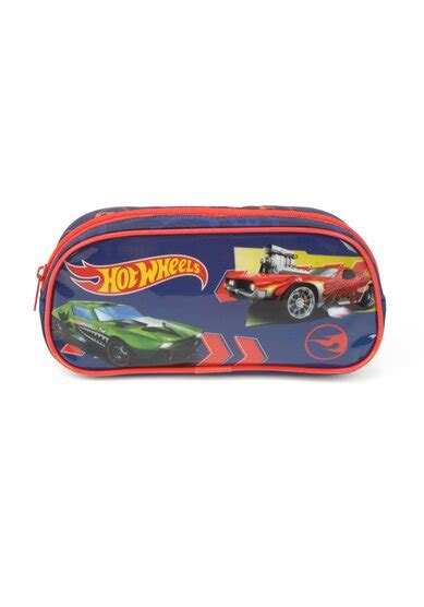 Mochila Escolar Rodinha Lancheira Estojo Hot Wheels Luxcel Lika Bijuterias