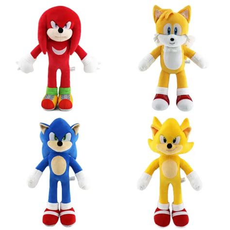 New Official Sega Sonic The Hedgehog Soft Plush Toys Knuckles Shadow