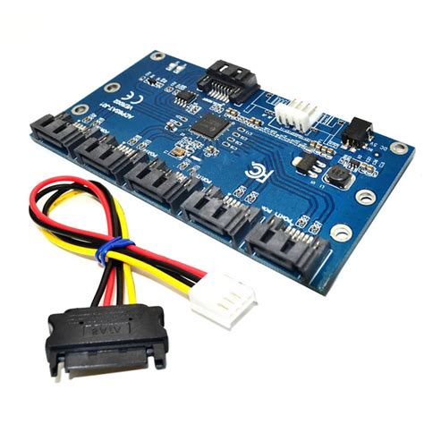 New Adapter Card Sata To Port Converter Sata Port Multiplier Riser