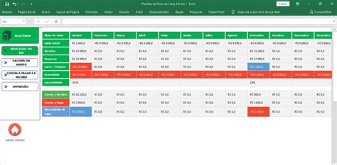 Planilha Fluxo De Caixa Dre Relat Rios Dashboard E Gr Ficos