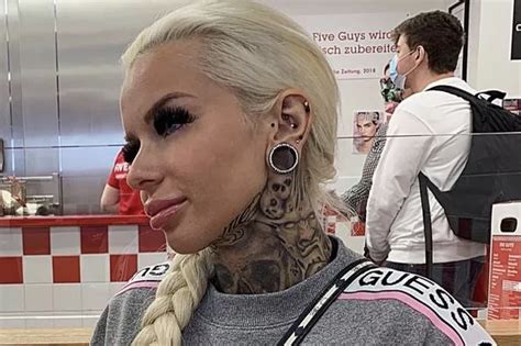 Tattoo Model Strips Down To Bikini To Show Off Hundreds Of Inkings Daily Star