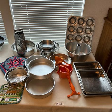 Lot Baking Lot Cake Pans Round Rectangle Cupcake Muffin